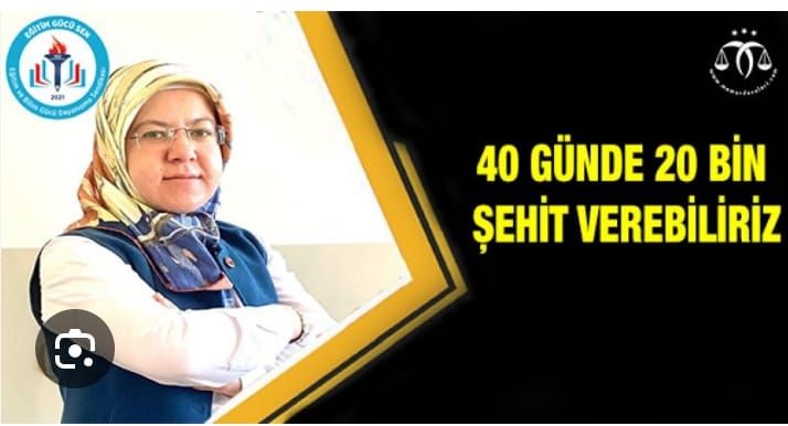 40 Günde 20 Bin Şehit Verebiliriz