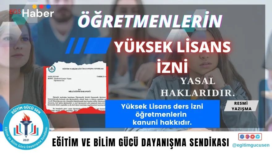 Akademik Kariyer Yapan Öğretmene İzin