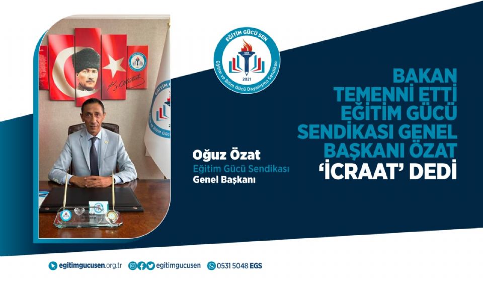 Bakan Temenni Etti Özat “icraat” Dedi