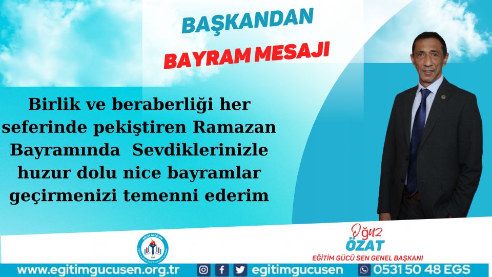 Başkan Özat'tan Ramazan Bayramı Mesajı!