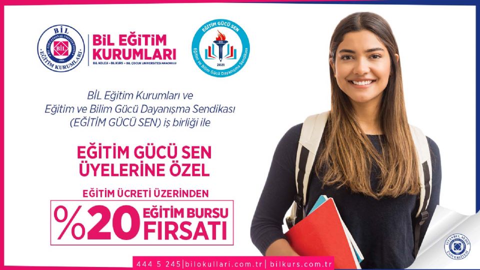 BİL Eğitim Kurumları İle Üyelerimize Özel İndirim Anlaşması Yaptık