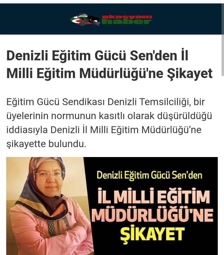 Denizli Eğitim Gücü Sen Şikayet Etti