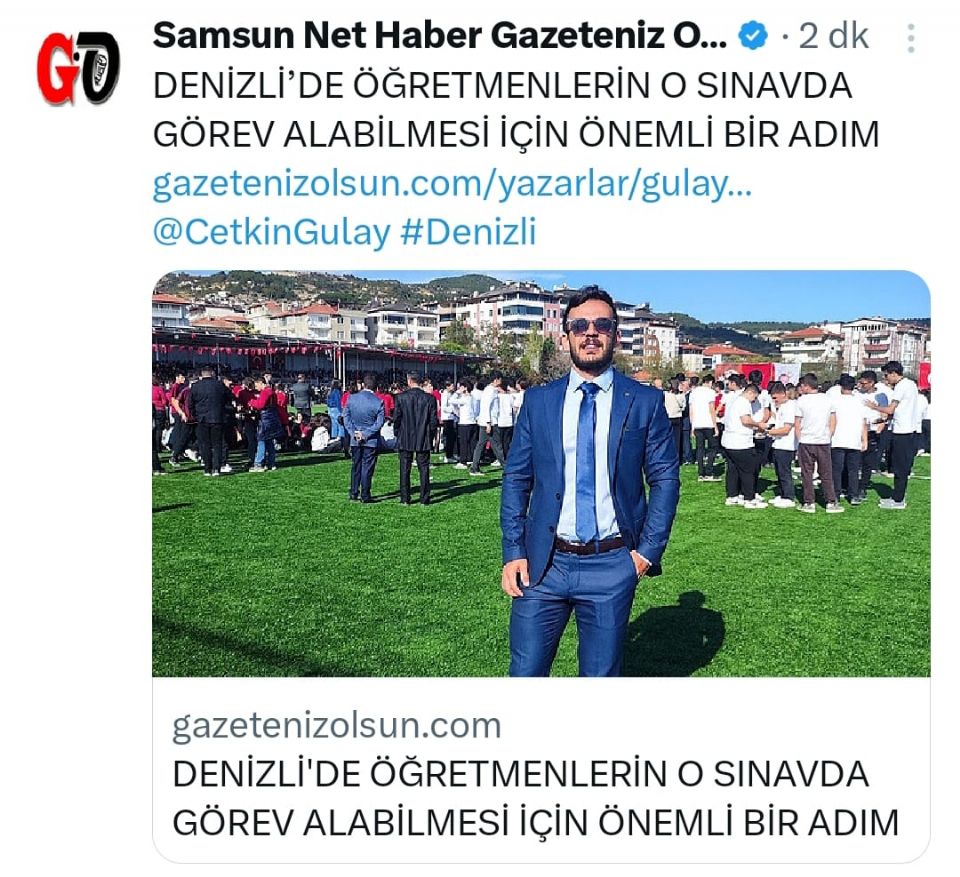 Denizli’de Öğretmenlerin O Sınavda Görev Alabilmesi İçin Önemli Bir Adım
