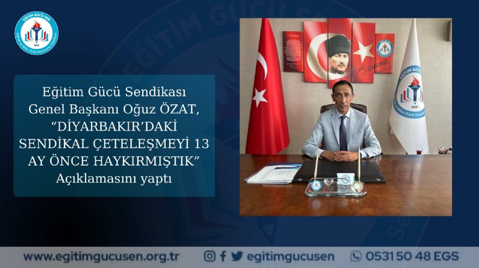 Diyarbakır’daki Sendikal Çeteleşmeyi 13 Ay Önce Haykırmıştık