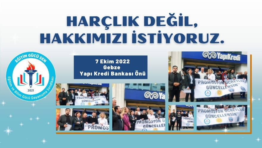 Harçlık Değil, Hakkımızı İstiyoruz