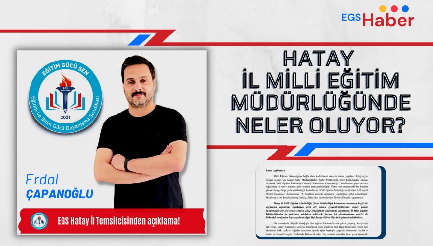 Hatay İl Milli Eğitim Müdürlüğünde Neler Oluyor?