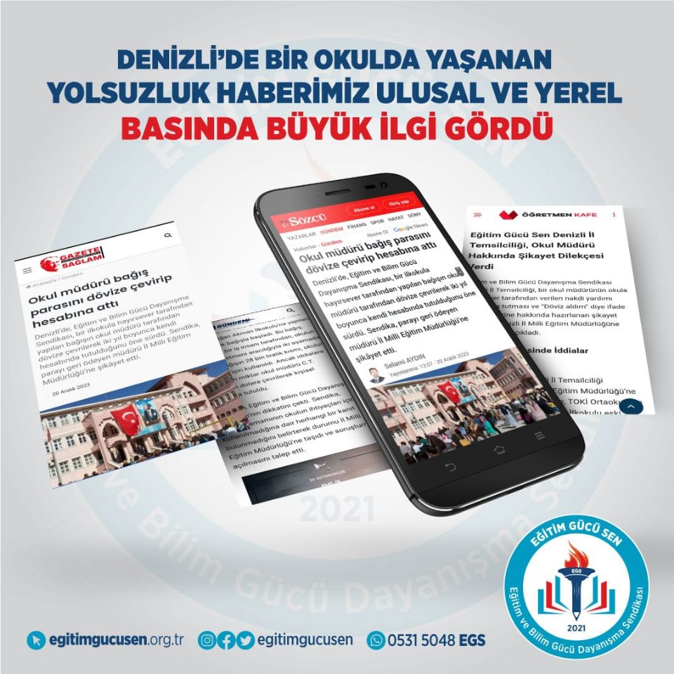 İddia: Denizli'de Okul Müdürü, Bağış Parasını Dövize Çevirip Kendi Hesabına Attı
