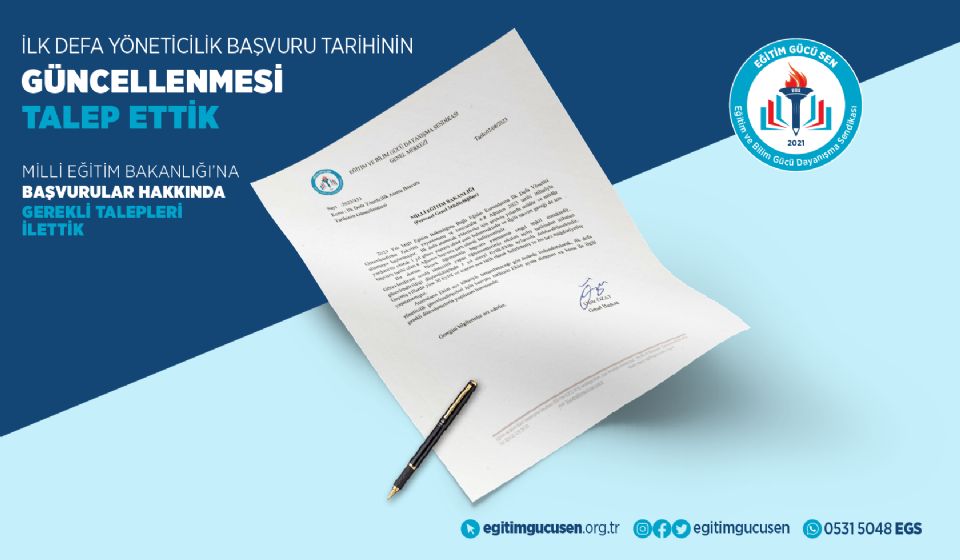 İlk Defa Yöneticilik Başvuru Tarihinin Güncellemesini Talep Ettik