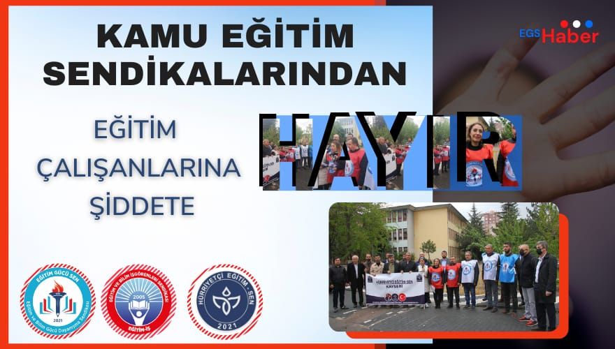 Kayseri’de Öğretmenimize Yönelik Şiddete Sessiz Kalmadık Kayseri’de Öğretmenimize Yönelik Şiddete Sessiz Kalmadık