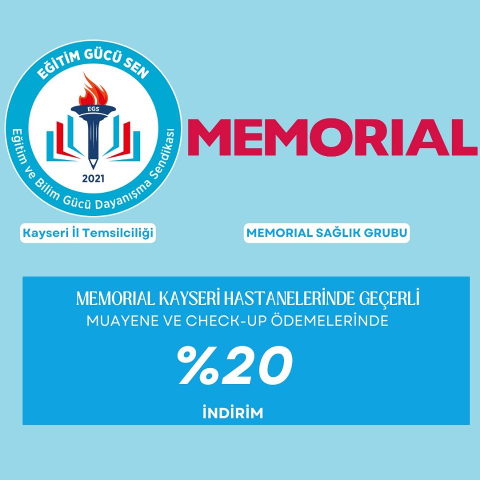 Memorial Sağlık Grubu İle Protokol Anlaşması İmzaladık