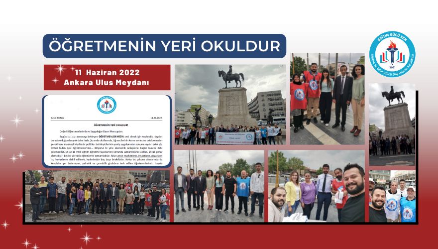 Öğretmenin Yeri Okuldur