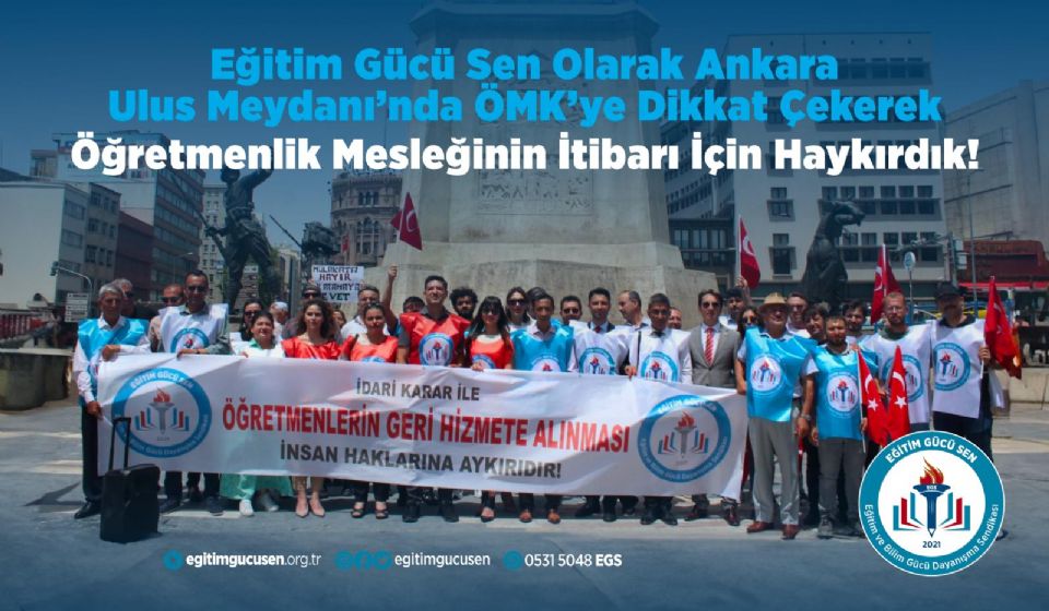Öğretmenlik Meslek Kanununa ( Ö.M.K. ) Karşı Basın Açıklamamız