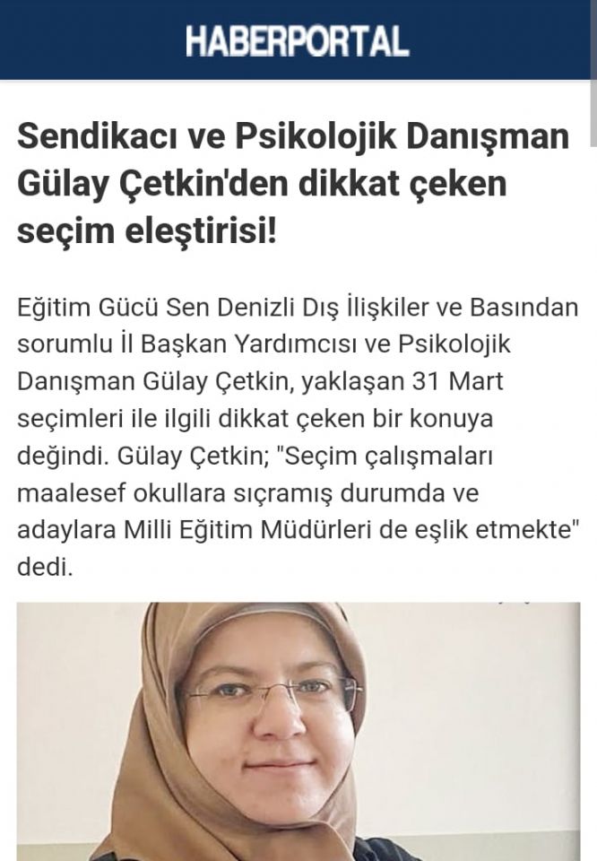 Okulda Seçim Çalışması Olmaz Efendim