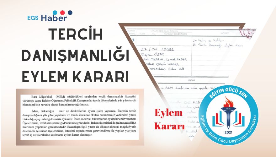 Tercih Danışmanlığının Online Yapılmasına İlişkin Eylem Kararı Tercih Danışmanlığının Online Yapılmasına İlişkin Eylem Kararı