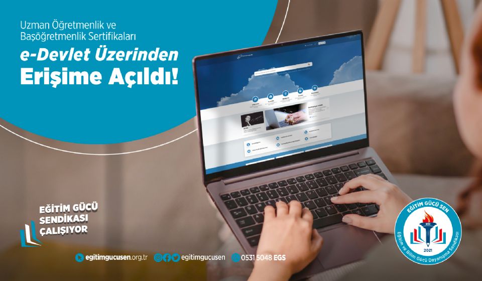 Uzman Öğretmenlik ve Başöğretmenlik Sertifikaları E-devlet Üzerinden Erişime Açıldı.