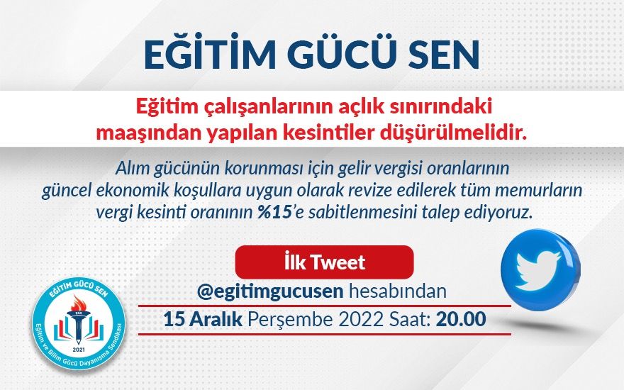 Vergi Dilimi Sabitlenmeli!-Gündem Çalışması 