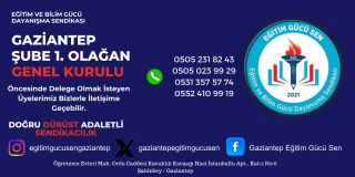 Gaziantep Şube Delegelerinin Belirlenmesi