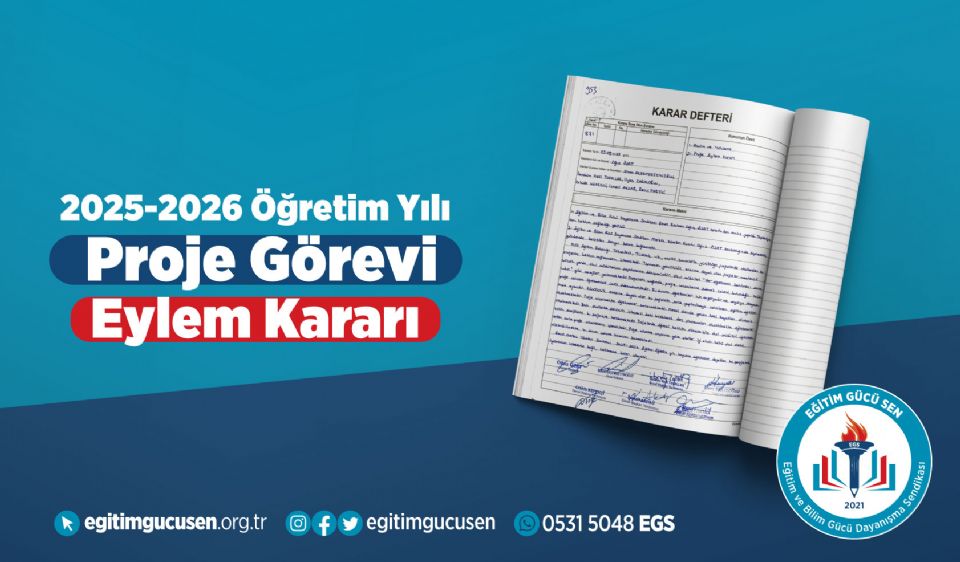 2025-2026 Proje Görevi Eylem Kararı