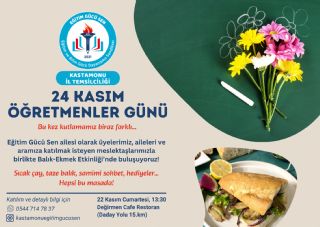 24 Kasım Öğretmenler Günü Balık-Ekmek Etkinliği