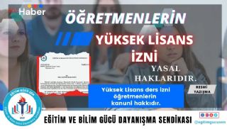 Akademik Kariyer Yapan Öğretmene İzin