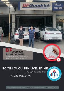 Bilal Yüksel Otomotiv İle Üyelerimize Özel İndirim Anlaşması Yaptık