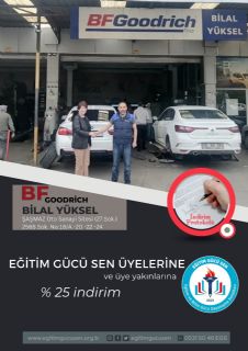 Bilal Yüksel Otomotiv İle Üyelerimize Özel İndirim Anlaşması Yaptık