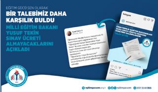 Bir Talebimiz Daha Karşılık Buldu