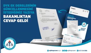 DYK Ek Derslerin Güncellenmesini İstediğimiz Yazımıza Bakanlıktan Cevap Geldi