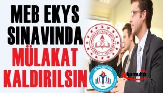 Ekys Okul Müdür Ve Müdür Yardımcılığında Mülakat Kaldırılsın!