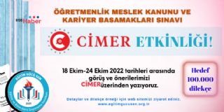 HEDEF 100 BİN DİLEKÇE-CİMER ETKİNLİĞİ 