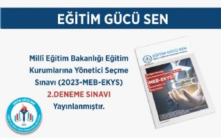 MEB-EKYS 2023 2.Deneme Sınavı Yayımlandı