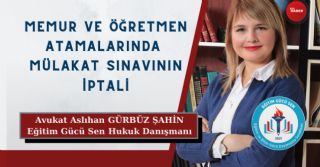 Mülakat Sınavının İptali