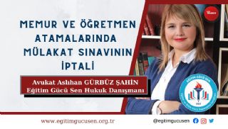 Mülakat Sınavının İptali