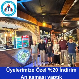 Myhookah Kafe & Restaurant' İle İndirim Anlaşması Yaptık