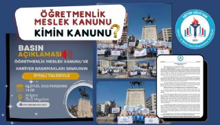 ÖĞRETMENLİK MESLEK KANUNU KİMİN KANUNU?  BASIN AÇIKLAMAMIZI GERÇEKLEŞTİRDİK