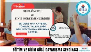 Okul Öncesi Ve Sınıf Öğretmenlerinin Maaş Karşılığı Ders Saatleri Yeniden Düzenlenmelidir