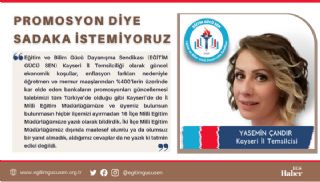 Promosyon Diye Sadaka İstemiyoruz