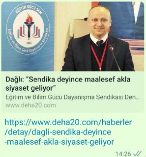 Sahi Sendika Neydi Öğretmenim?