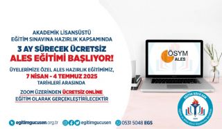 Akademik Lisansüstü Eğitim Sınavı (ALES) Hazırlık Eğitimi