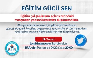 Vergi Dilimi Sabitlenmeli!-Gündem Çalışması 